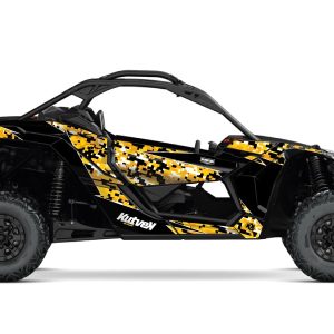 Kit Déco SSV Predator Can Am Maverick X3 Noir Jaune () 2017-2023