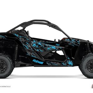 Kit Déco SSV Predator Can Am Maverick X3 Noir Bleu () 2017-2023