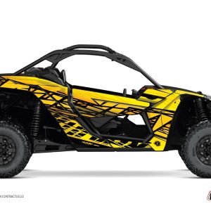Kit Déco SSV Eraser Can Am Maverick X3 Jaune () 2017-2023