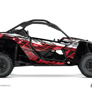 Kit Déco SSV Eraser Can Am Maverick X3 Noir Rouge () 2017-2023
