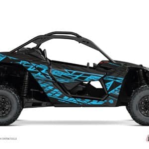 Kit Déco SSV Eraser Can Am Maverick X3 Noir Bleu () 2017-2023