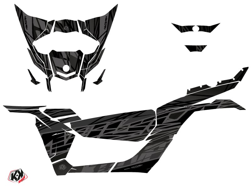 Kit Déco SSV Eraser Can Am Maverick X3 Noir Gris () 2017-2023 – Image 2