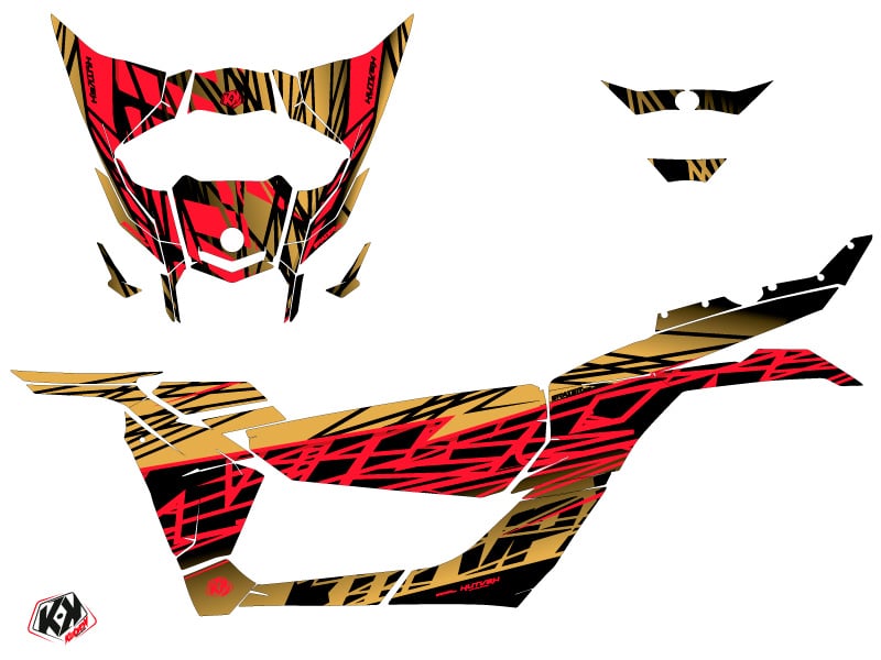 Kit Déco SSV Eraser Can Am Maverick X3 Gold () 2017-2023 – Image 2