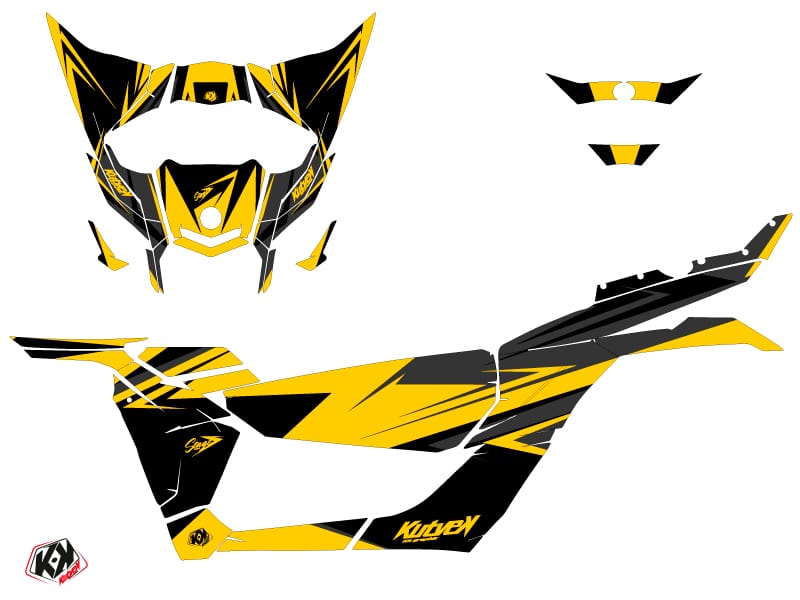 Kit Déco SSV Stage Can Am Maverick X3 Jaune () 2017-2023 – Image 2