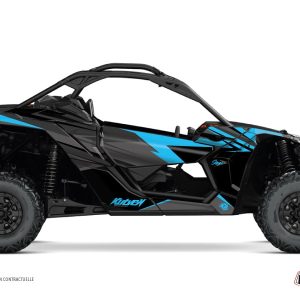 Kit Déco SSV Stage Can Am Maverick X3 Noir Bleu () 2017-2023