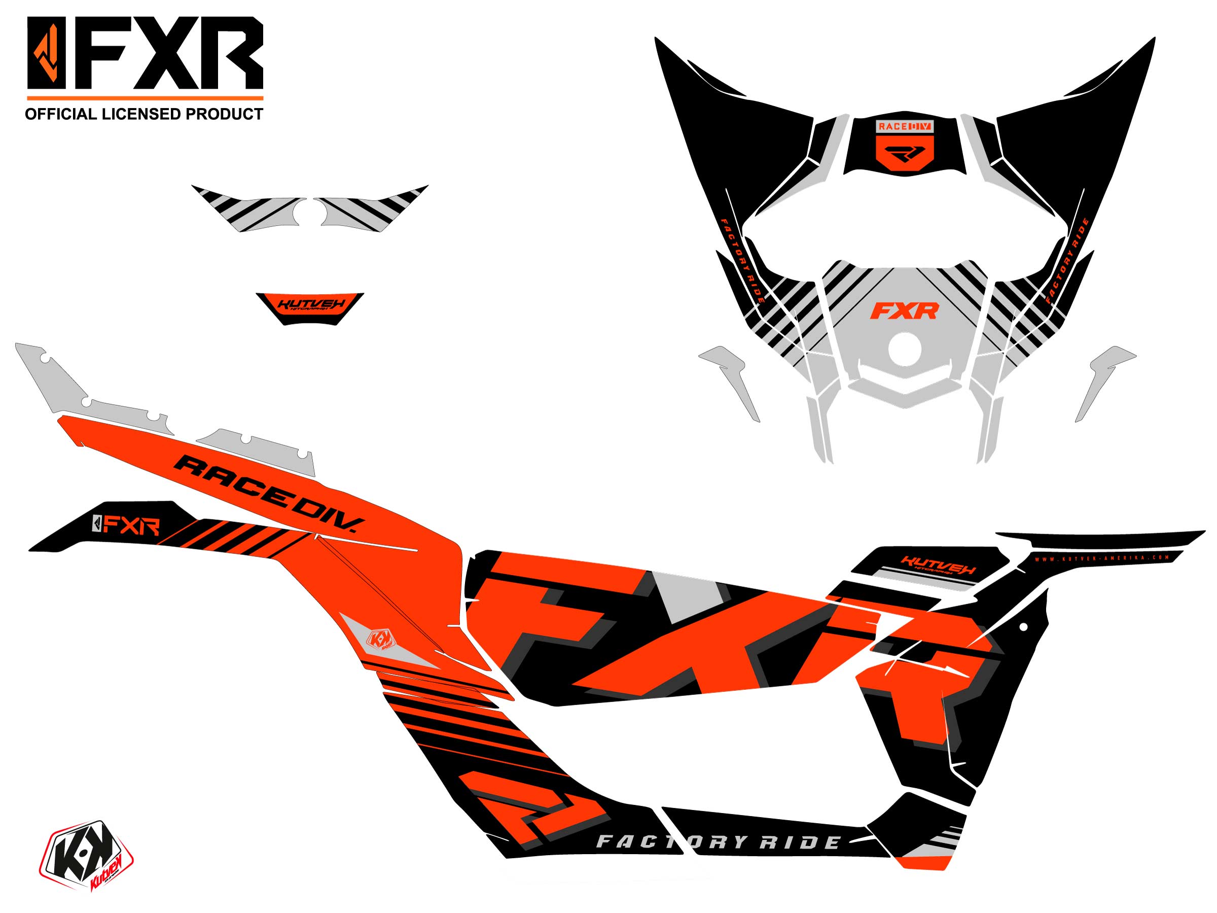 Kit Déco SSV FXR N1 Can Am Maverick X3 Rouge () 2017-2023 – Image 2