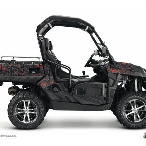 Kit Déco SSV Camo CF Moto U Force 800 Noir Rouge () 2014-2023