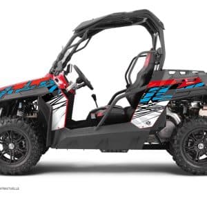 Kit Déco SSV Eraser CF Moto Z Force 800 Bleu Blanc Rouge () 2014-2023