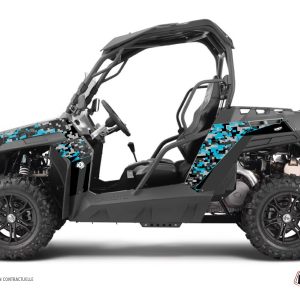 Kit Déco SSV Predator CF Moto Z Force 1000 Noir Turquoise () 2016-2023