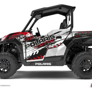 Kit Déco SSV Lifter Polaris GENERAL 1000 Rouge Blanc () 2016-2021