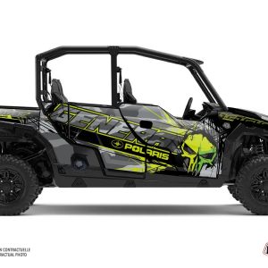 Kit Déco SSV Evil Polaris GENERAL 1000 4 portes Gris Vert () 2017-2021