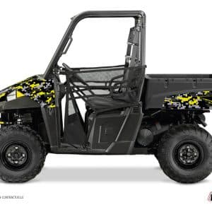 Kit Déco SSV Predator Polaris Ranger 570 Noir Gris Jaune () 2015-2021