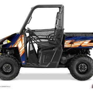 Kit Déco SSV Eraser Polaris Ranger 900 XP Bleu Orange () 2012-2015