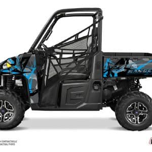 Kit Déco SSV Evil Polaris Ranger 900 XP Gris Bleu () 2017-2019