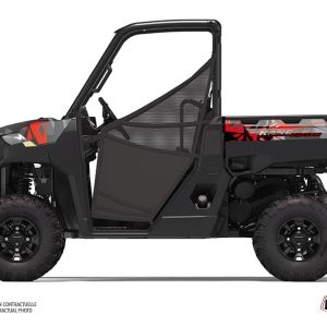 Kit Déco SSV Evil Polaris Ranger 1000 Gris Rouge () 2020-2021