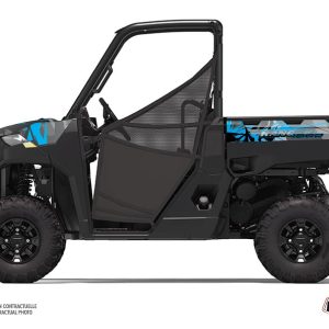 Kit Déco SSV Evil Polaris Ranger 1000 Gris Bleu () 2020-2021