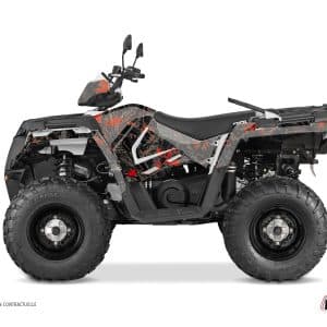 Kit Déco Quad Camo Polaris 570 Sportsman Forest Noir Rouge () 2014-2017