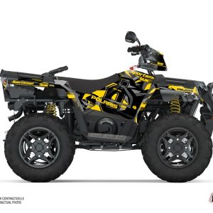 Kit Déco Quad Ohlins Polaris 570 Sportsman Forest Gris Jaune () 2014-2017