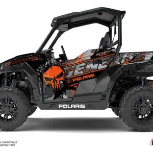 Kit Déco SSV Evil Polaris GENERAL 1000 Gris Orange () 2022-2023