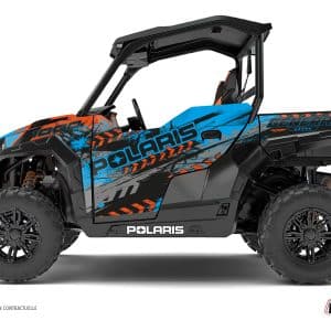 Kit Déco SSV Lifter Polaris GENERAL 1000 Orange Bleu () 2022-2023