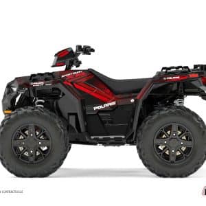 Kit Déco Quad Rock Polaris 1000 Sportsman XP Forest Noir Rouge () 2022-2023