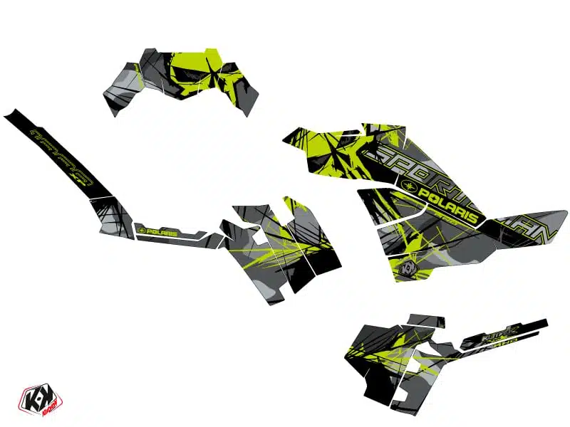 Kit Déco Quad Evil Polaris 850 Sportsman Forest Gris Vert () 2013-2016 – Image 2