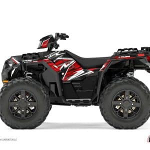 Kit Déco Quad Jungle Polaris 850 Sportsman Forest Noir Rouge () 2013-2016