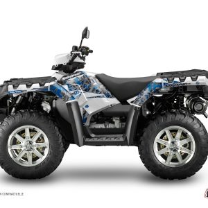 Kit Déco Quad 60th Anniversary V2 Polaris 850 Sportsman Forest Gris Bleu () 2013-2016