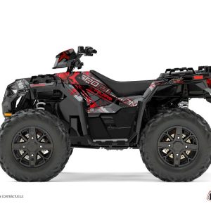 Kit Déco Quad Evil Polaris 850 Sportsman Forest Gris Rouge () 2017-2020