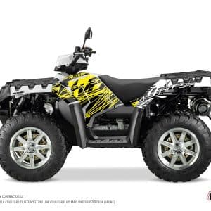 Kit Déco Quad Eraser Fluo Polaris 850 Sportsman Forest Jaune () 2017-2020