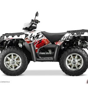 Kit Déco Quad Eraser Polaris 850 Sportsman Forest Rouge Blanc () 2017-2020