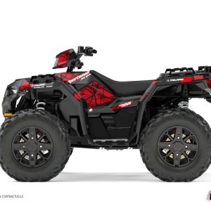 Kit Déco Quad Spin Polaris 850 Sportsman Forest Noir Rouge () 2021-2023