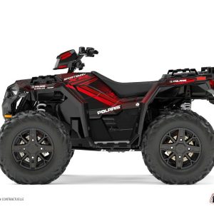 Kit Déco Quad Rock Polaris 850 Sportsman Forest Noir Rouge () 2021-2023