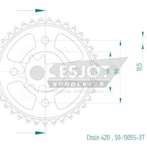 Couronne Acier 37 Dents - Pas 420 2022-2025
