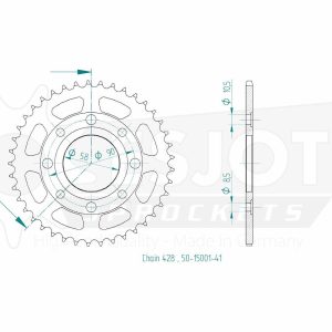 Couronne Acier 41 Dents - Pas 428 - Similaire JTR269 1996-2007