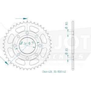 Couronne Acier 42 Dents - Pas 428 - Similaire JTR269 1996-2021