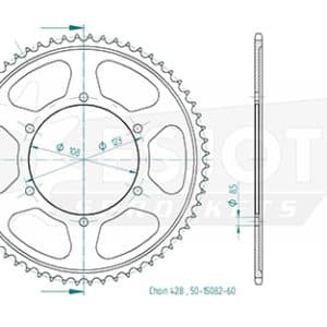 Couronne Acier 60 Dents - Pas 428 - Similaire JTR25 2011-2020