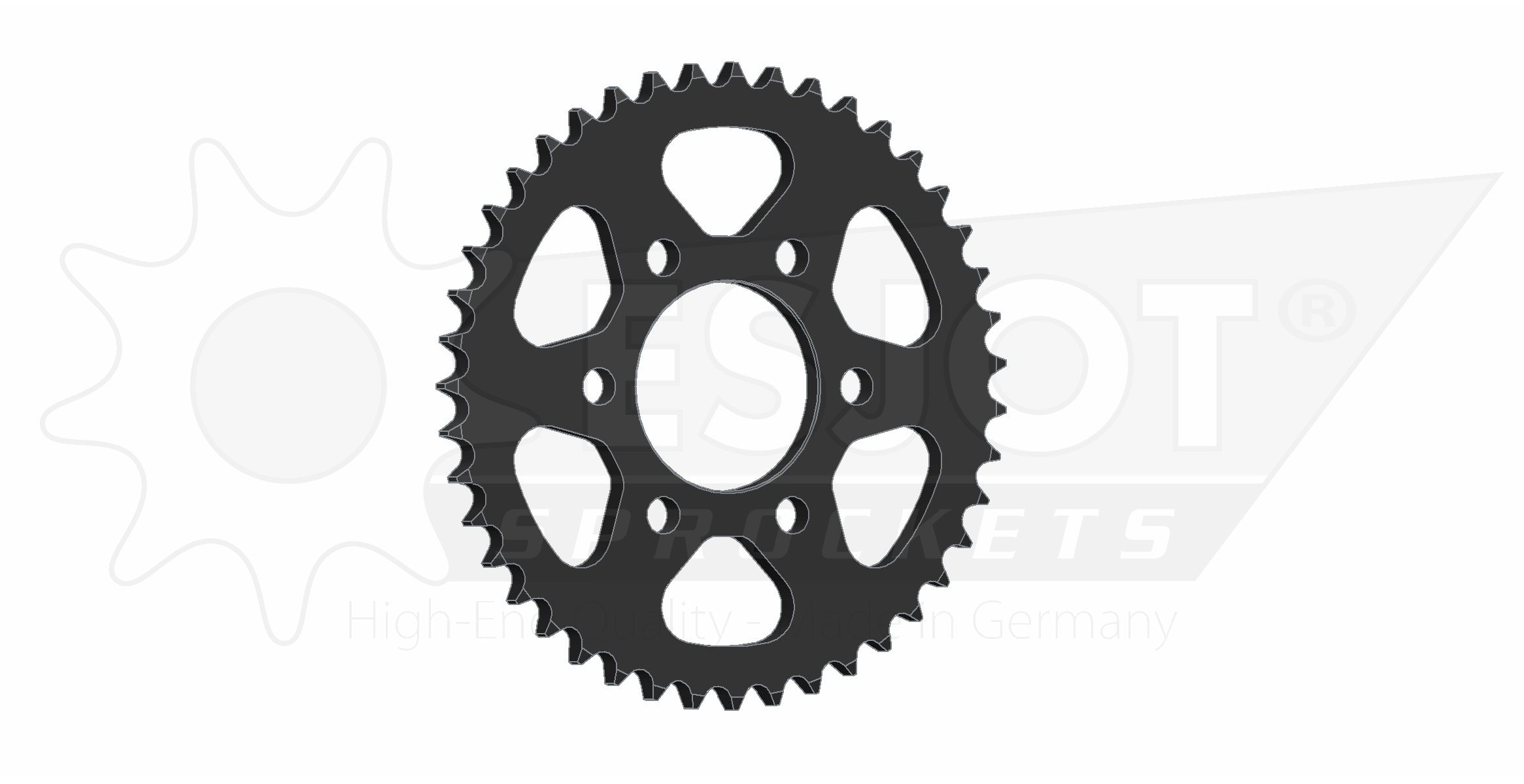 Couronne Acier 43 Dents - Pas 428 - Similaire JTR1010 2015-2024 – Image 2