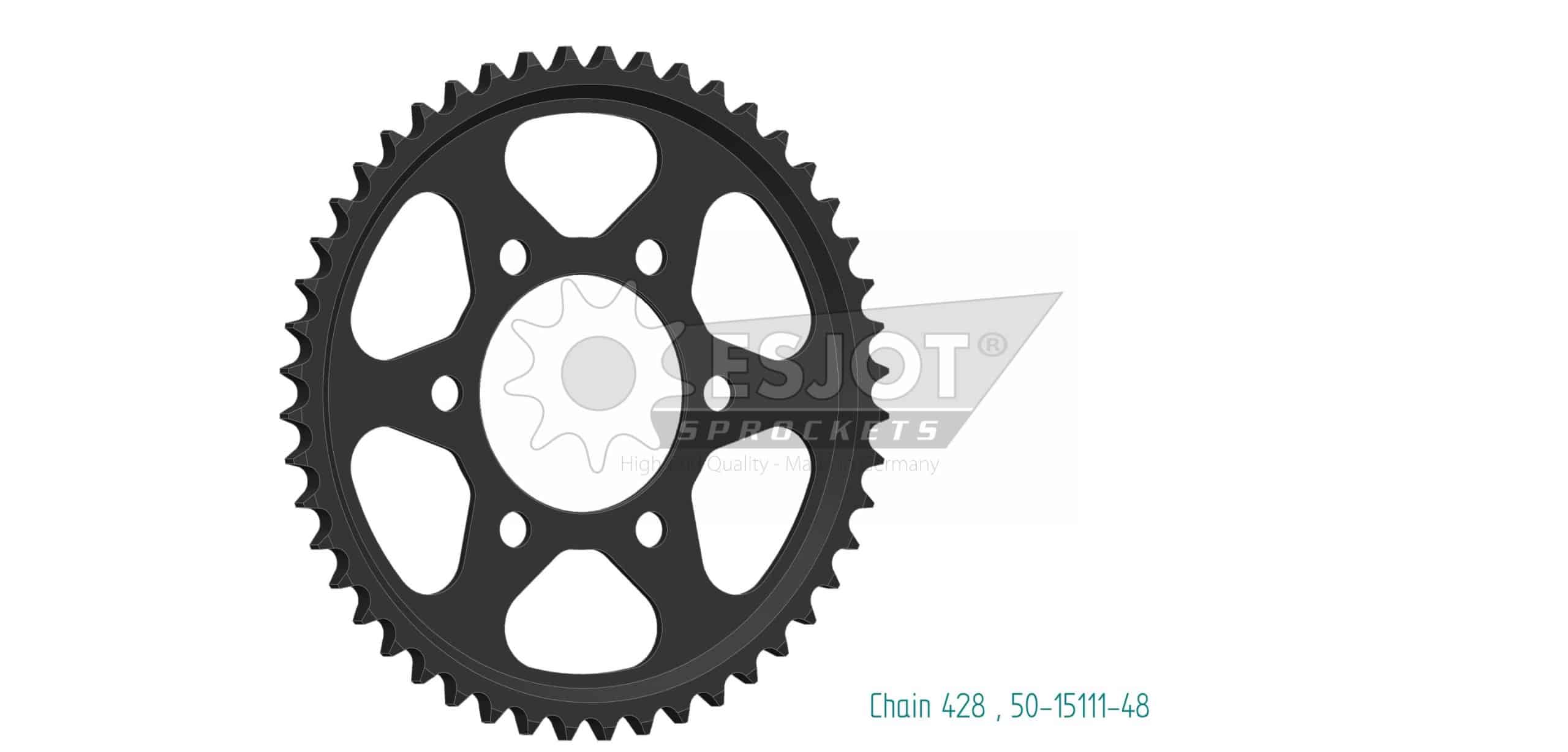Couronne Acier 48 Dents - Pas 428 - Similaire JTR1222 2021-2026 – Image 2