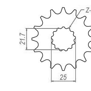Pignon Ultralight 16 Dents - Pas 525 - Similaire JTF520 1991-2025