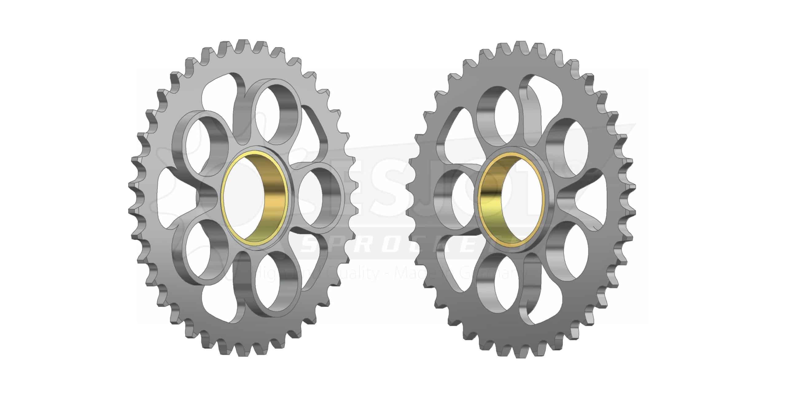Couronne Acier 38 Dents - Pas 525 - Similaire JTR752 – Image 2