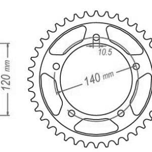 Couronne Acier 41 Dents - Pas 525 - Similaire JTR1792 2004-2022