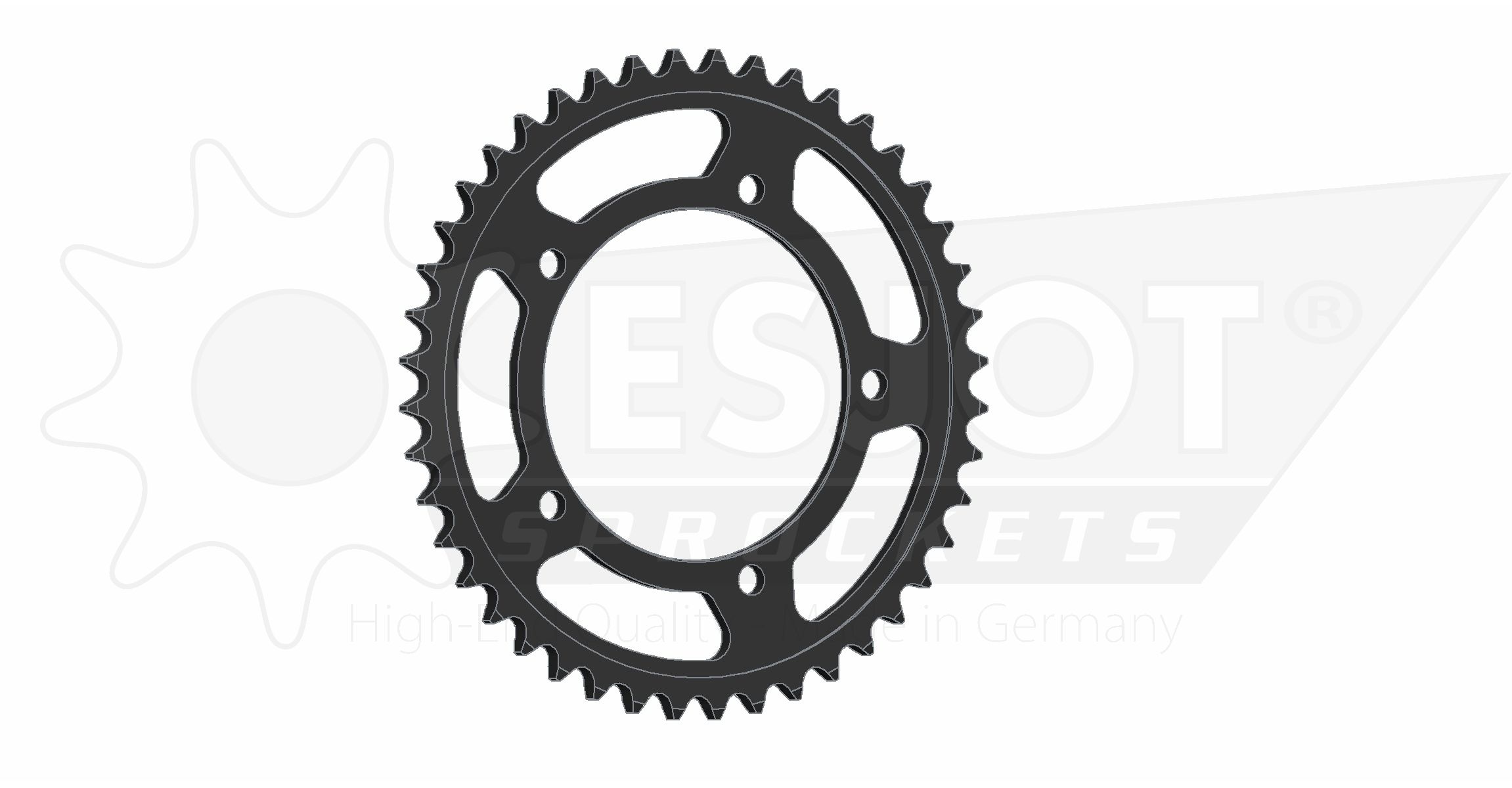 Couronne Acier 44 Dents - Pas 525 - Similaire JTR1792 – Image 2