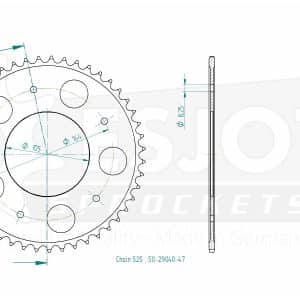 Couronne Acier 47 Dents - Pas 525 2008-2017