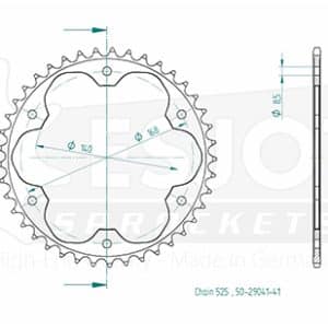 Couronne Acier 41 Dents - Pas 525 - Similaire JTR6 2008