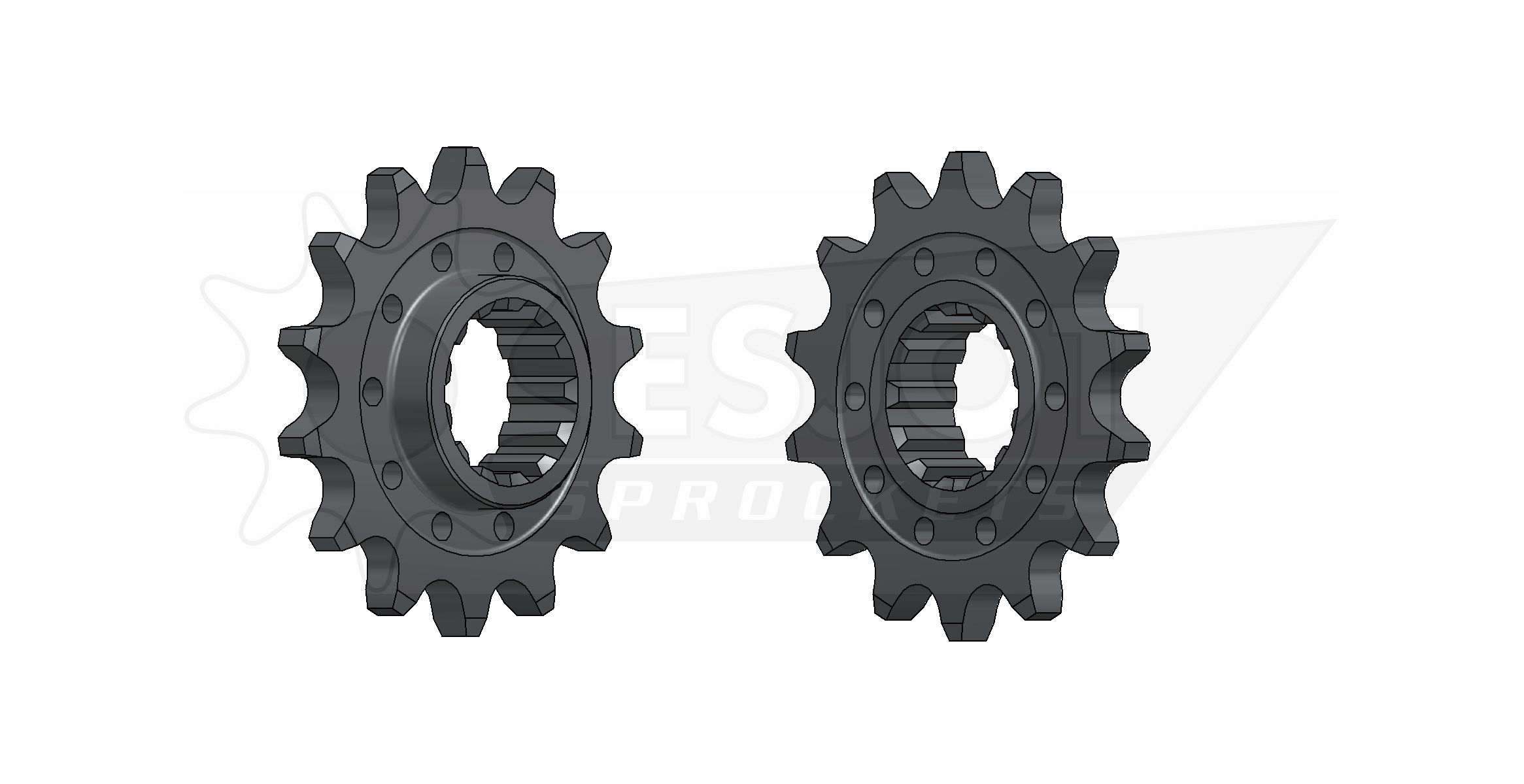 Pignon Ultralight 14 Dents - Pas 525 - Similaire JTF404 – Image 2