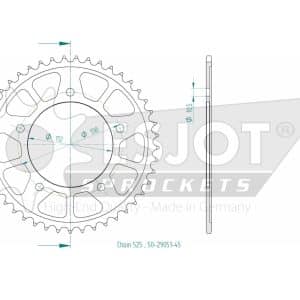 Couronne Acier 45 Dents - Pas 525 - Similaire JTR1877 2021-2025