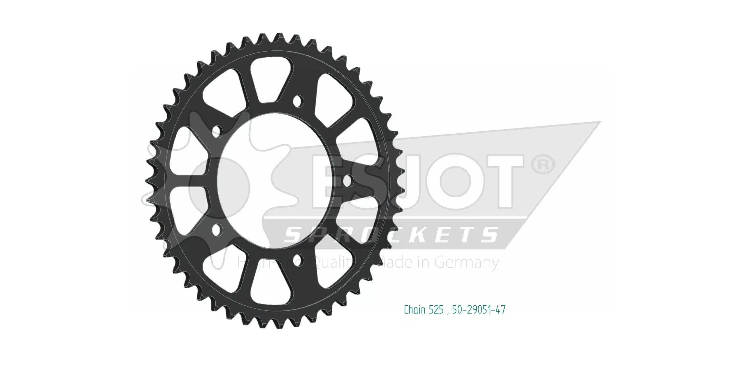 Couronne Acier 47 Dents - Pas 525 - Similaire JTR1877 2018-2020 – Image 2