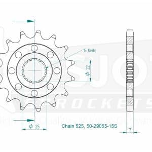 Pignon Ultralight 18 Dents - Pas 525 2015-2025