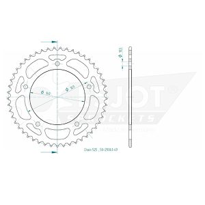 Couronne Acier 49 Dents - Pas 525 2019-2024